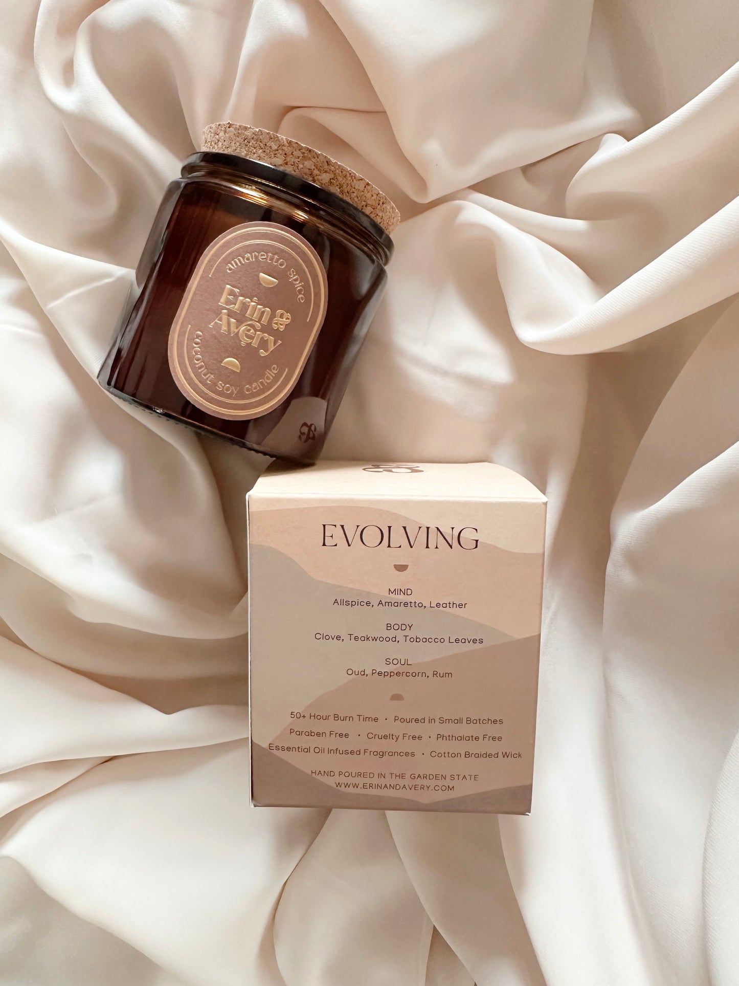 Evolving | Amaretto Spice Candle by Erin & Avery