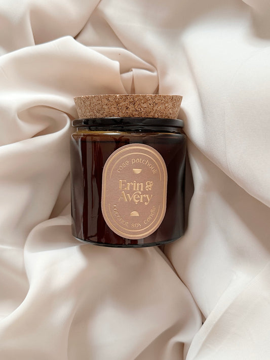 Blessed | Rose Patchouli Candle by Erin & Avery